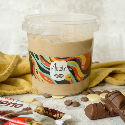 Nutzly - Witte Chocolade Hazelnootpasta - Lets Dough It