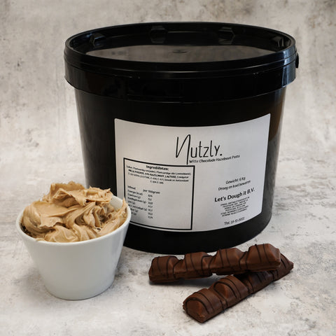 Nutzly - Witte Chocolade Hazelnootpasta - Horeca 6 KILO